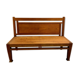 Banquette en bois vintage