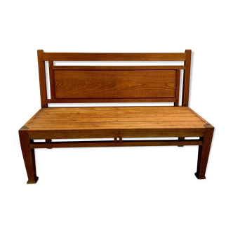 Vintage wooden bench seat