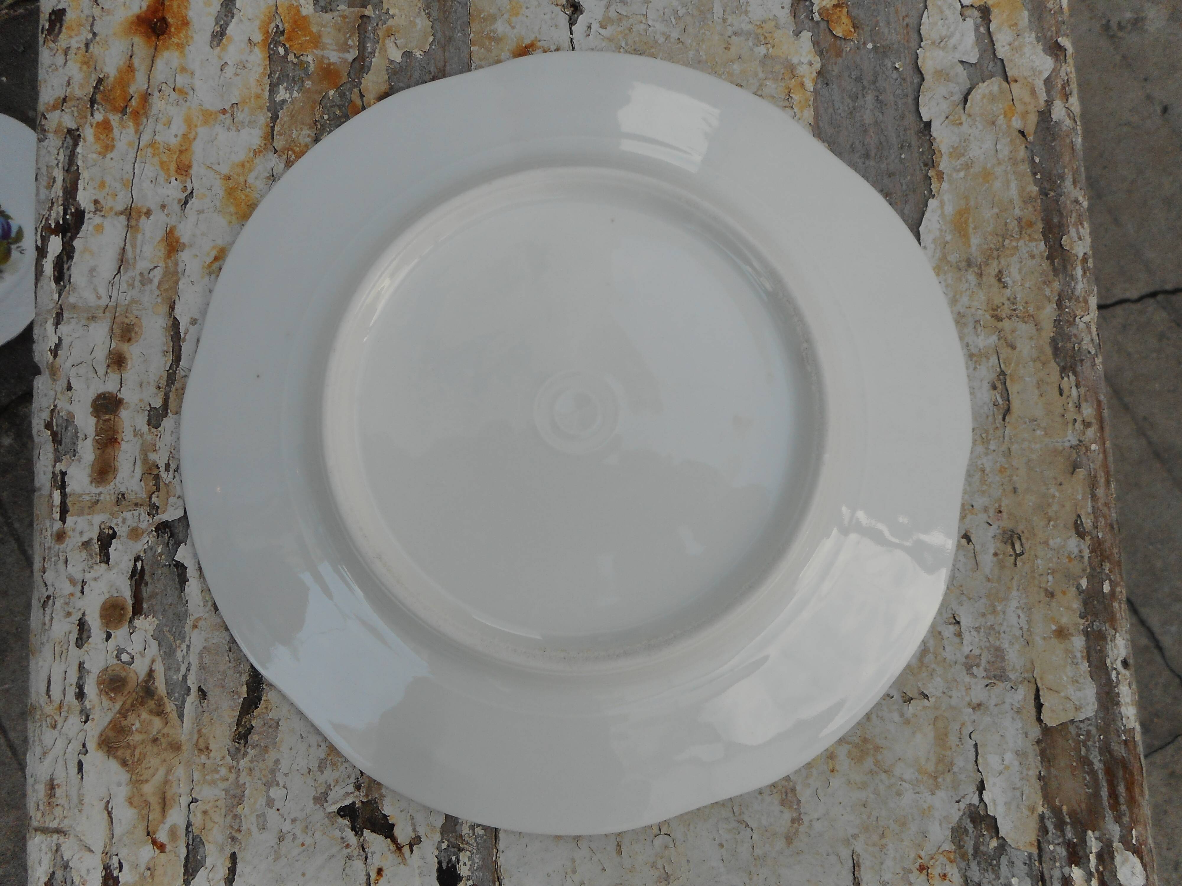 Lot of Six porcelain plates, fruit decoration