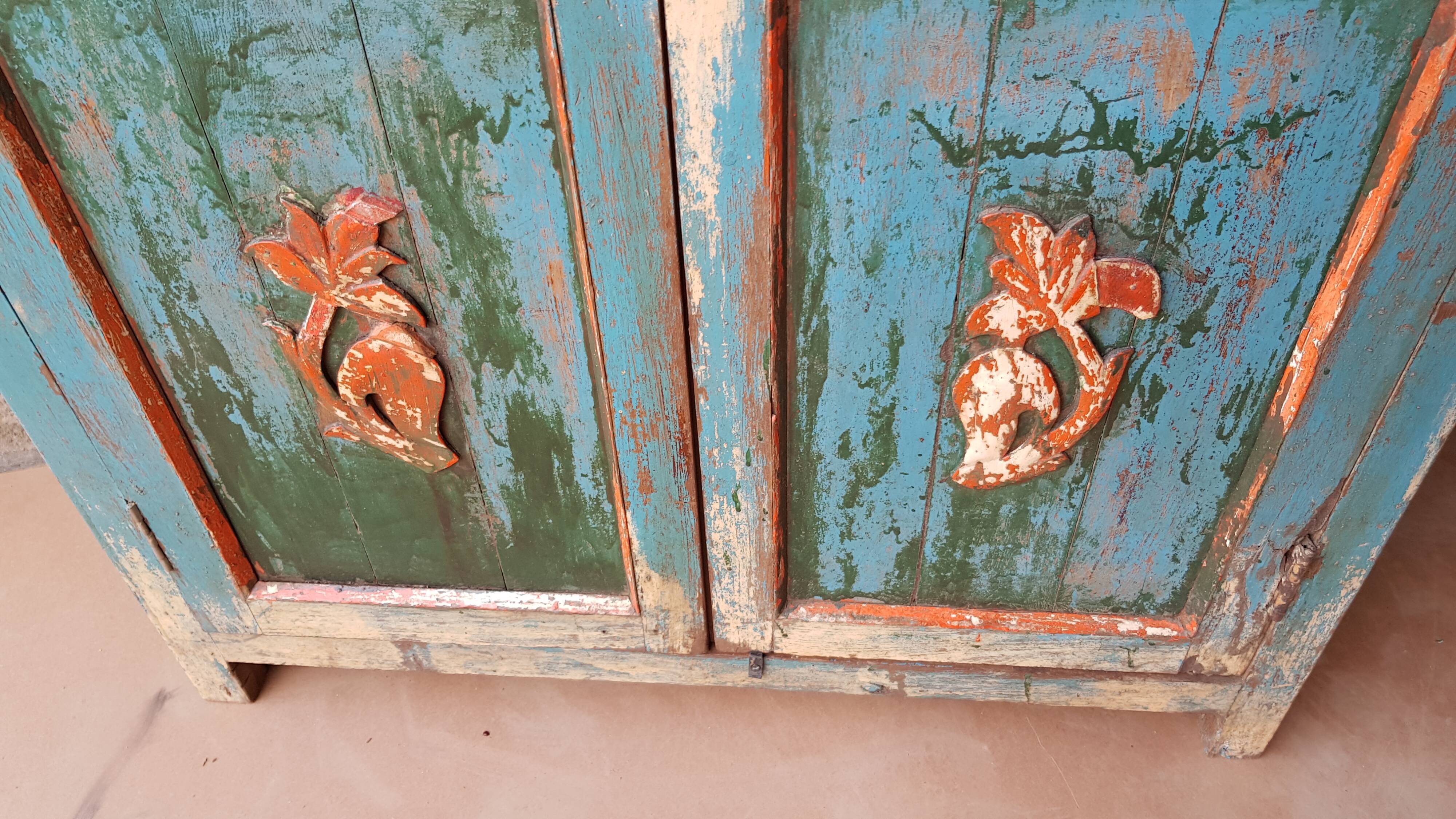 Burmese teak cupboard cabinet