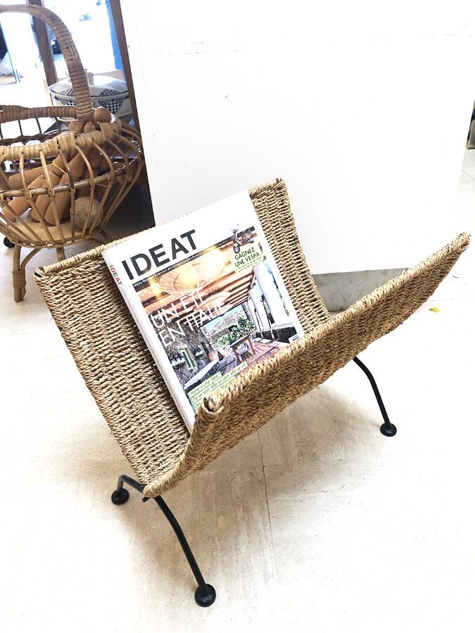 Rope magazine rack, 1970