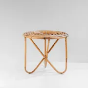 Vintage Scultpural Bamboo Coffee Table in the style of Tito Agnoli, Italy 1