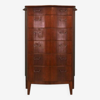 Mahogany chest of drawers, Danish design, 1960s, manufacturer: Øm Mobelfabrik