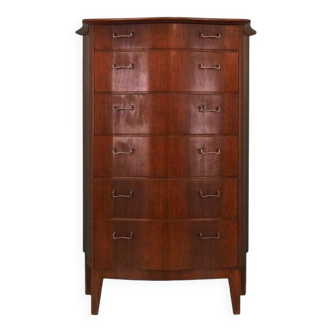 Mahogany chest of drawers, Danish design, 1960s, manufacturer: Øm Mobelfabrik