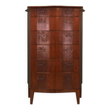 Mahogany chest of drawers, Danish design, 1960s, manufacturer: Øm Mobelfabrik