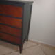 Commode vintage gris anthracite
