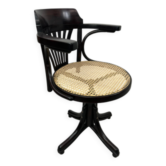Swivel office chair in Jugendstil by Thonet