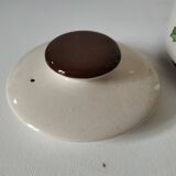 Vintage flowered stoneware teapot – 1970s