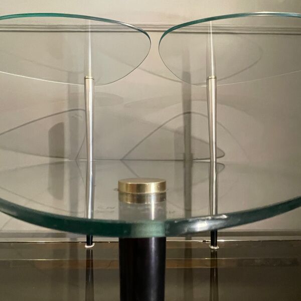 Table basse présentoir de magasin à 3 étagères, par Edoardo Paoli, ca 1950s