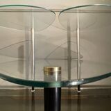 3-shelf store display coffee table, by Edoardo Paoli, ca 1950s