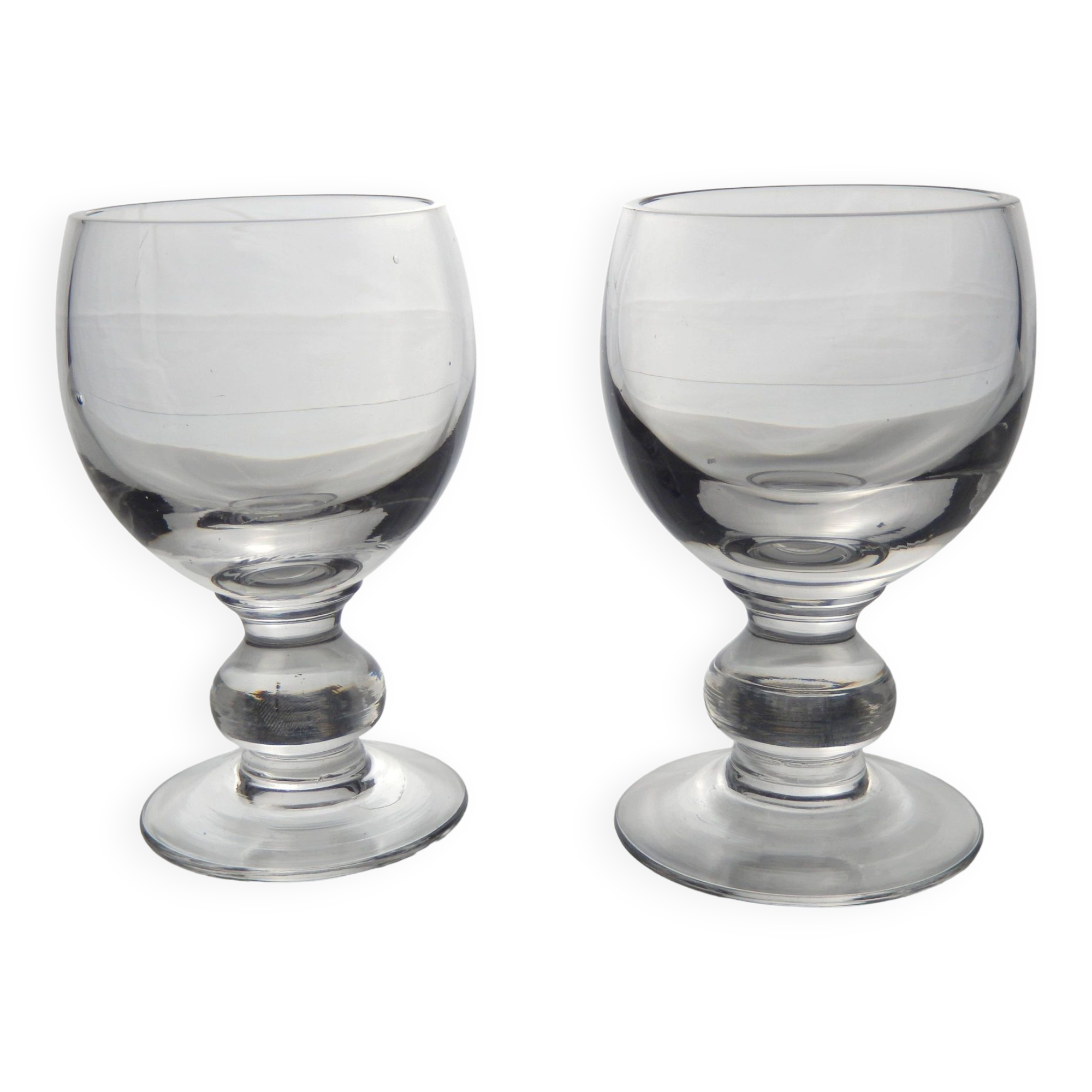 Verres à liqueur ancien. Lot de 2 pièces