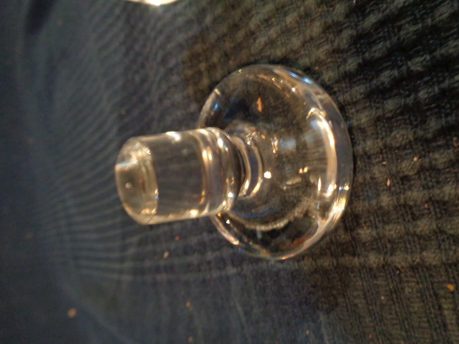 Bohemian baccarat-sized crystal whiskey carafe