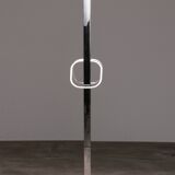Italian Design Coat rack with white marble base and chrome uprights, 1970