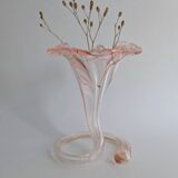 Murano blown glass trumpet vase