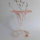 Vase trompette en verre soufflé