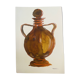 Signed watercolour and ink painting vase Wabi Sabi Fès