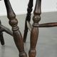 Set of 4 antique English wooden Windsor pub/bistro chairs from 19th century