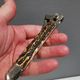 Old cigar cutter of stag horn and stainless steel. Solingen Germany 50-60s