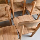 Set of 8 dining chairs by Rainer Daumiller. Denmark, 1970s.
