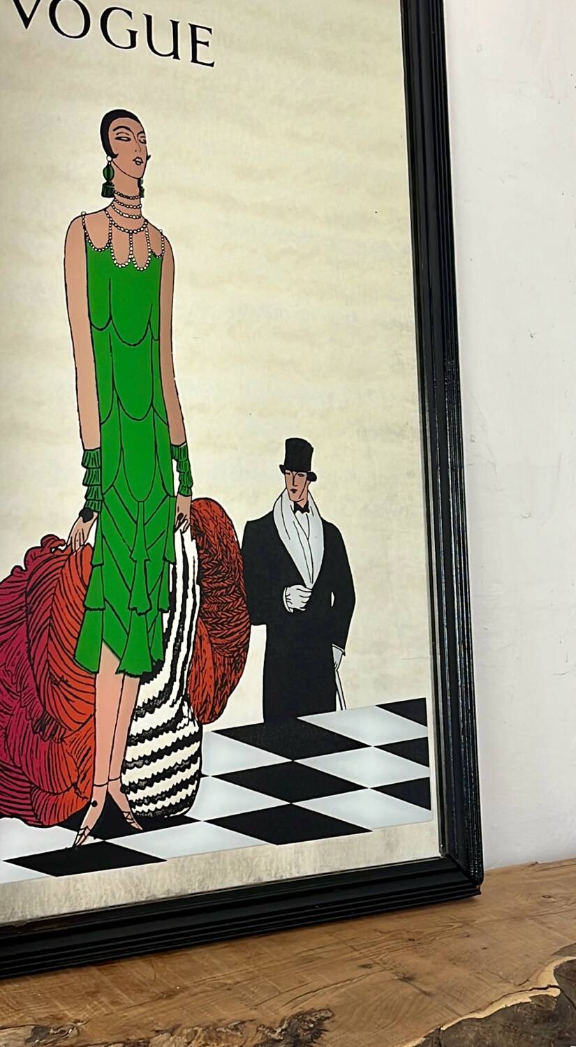 Vogue Magazine Cover 1925 Print, Eduardo García Benito art deco mirror