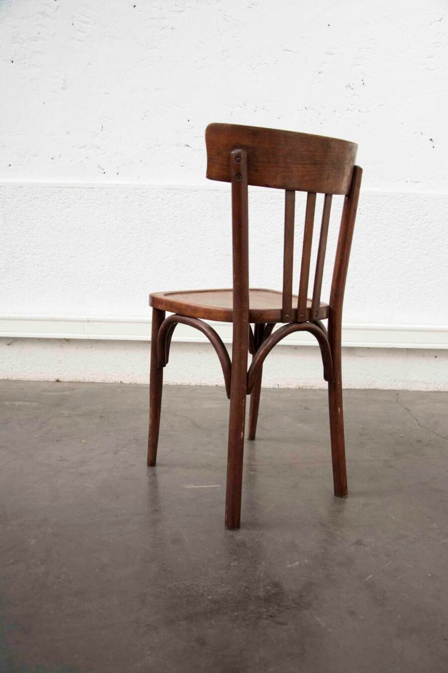 Series of 4 baumann bistro chairs