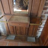 Vestiaire porte manteau ancien en chêne massif