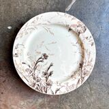 Ironware cake plate from Creil and Montereau, "Glaïeul" service