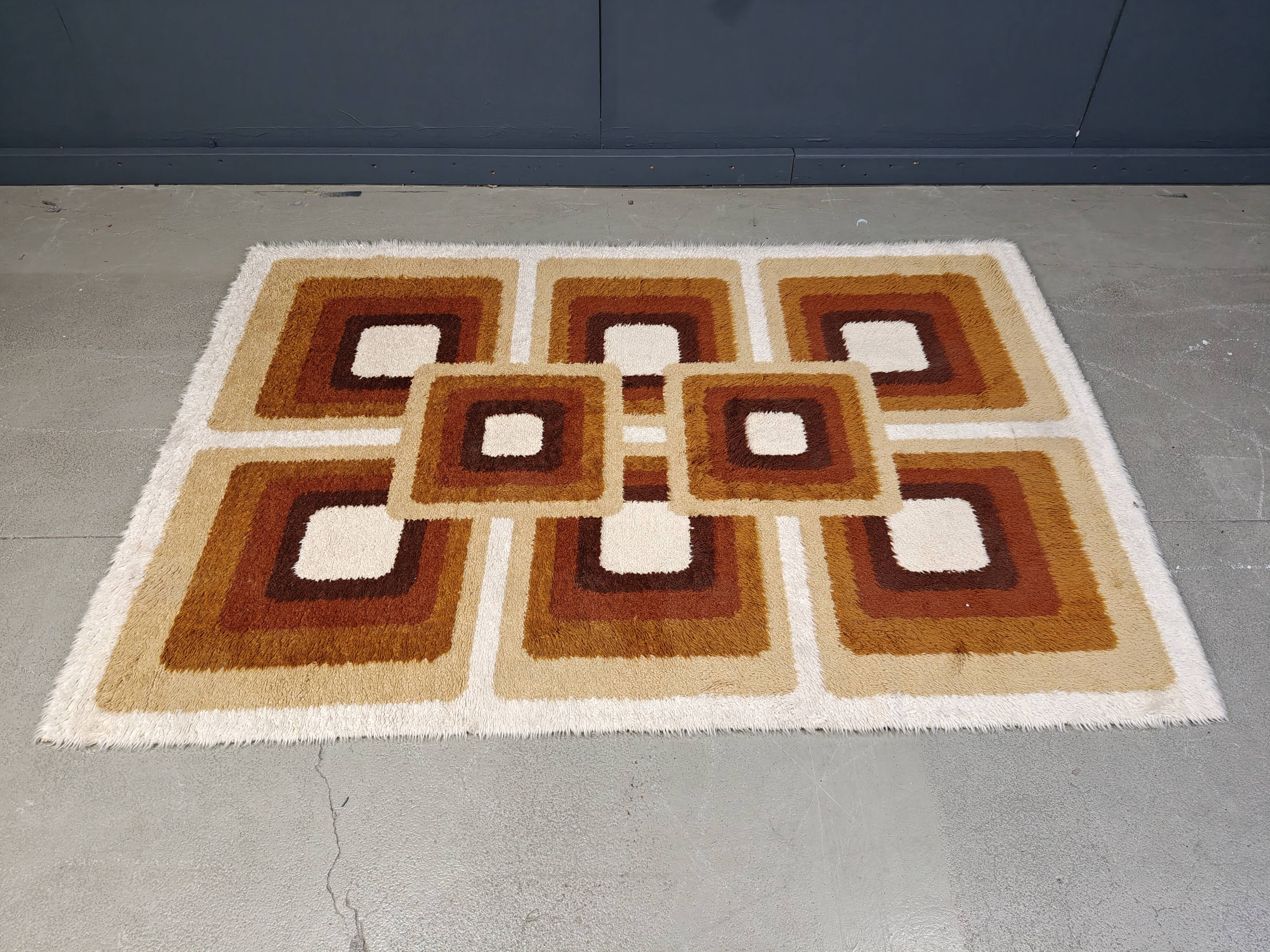Modernist Belgian Rug, 1970s