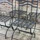 Wrought iron chairs (set of 4)