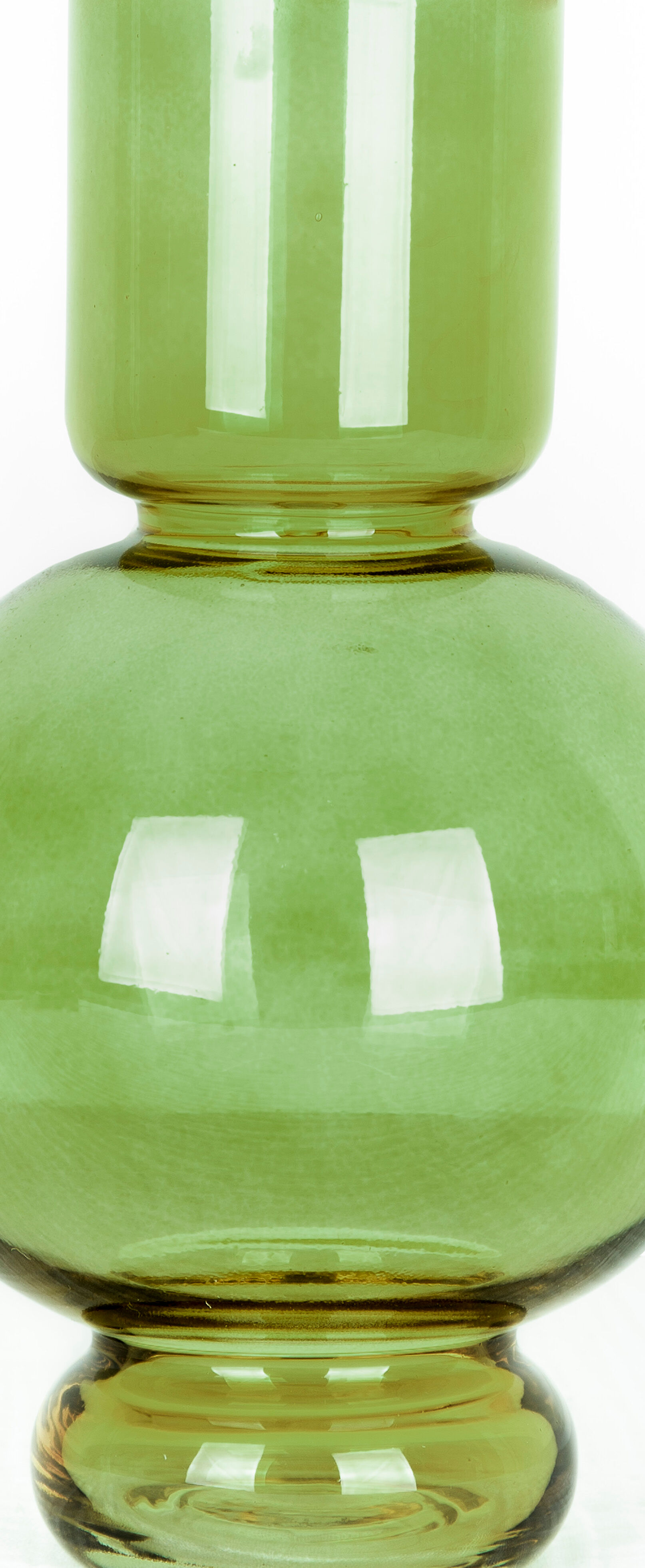 Green ball vase height 25,5cm