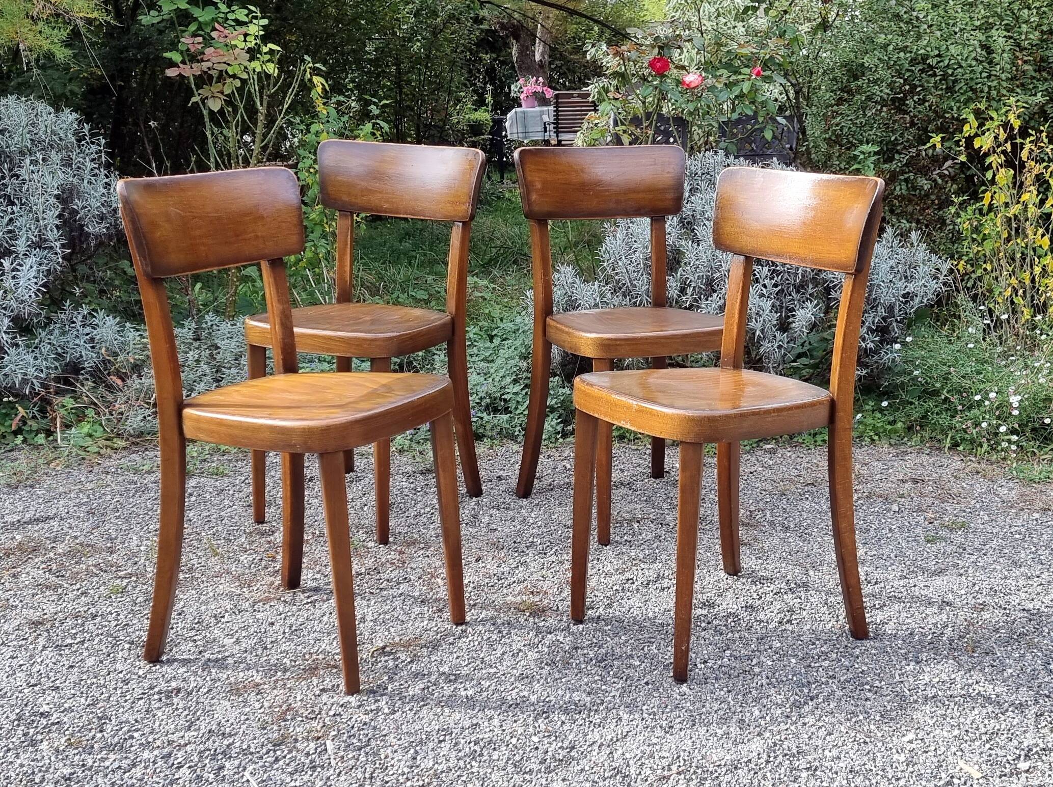 4 “classic” bistro chairs from Horgen-Glarus (Switzerland) 1960s