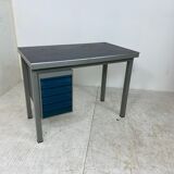 Bureau industriel en métal et linoléum de Gispen 1950s