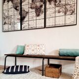 Old school bench metal and wood