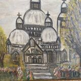 Old painting Sacré Cœur Paris