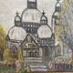 Tableau ancien Sacré Cœur Paris