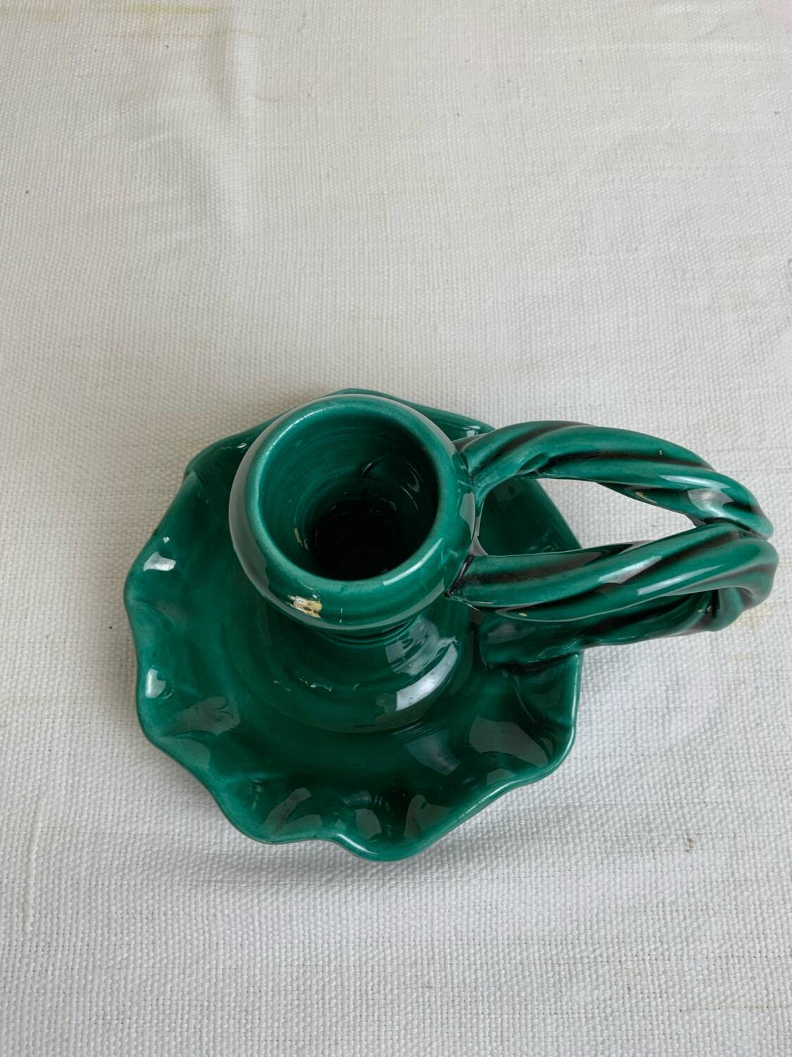Vallauris ceramic candle holder