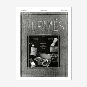 Affiche vintage années 30 Hermes 30x40cm