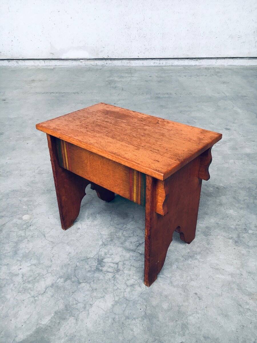 Amsterdam School Side Table, Netherlands, 1920s