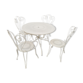 Antique wrought iron garden furniture