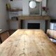 Solid wood farmhouse table