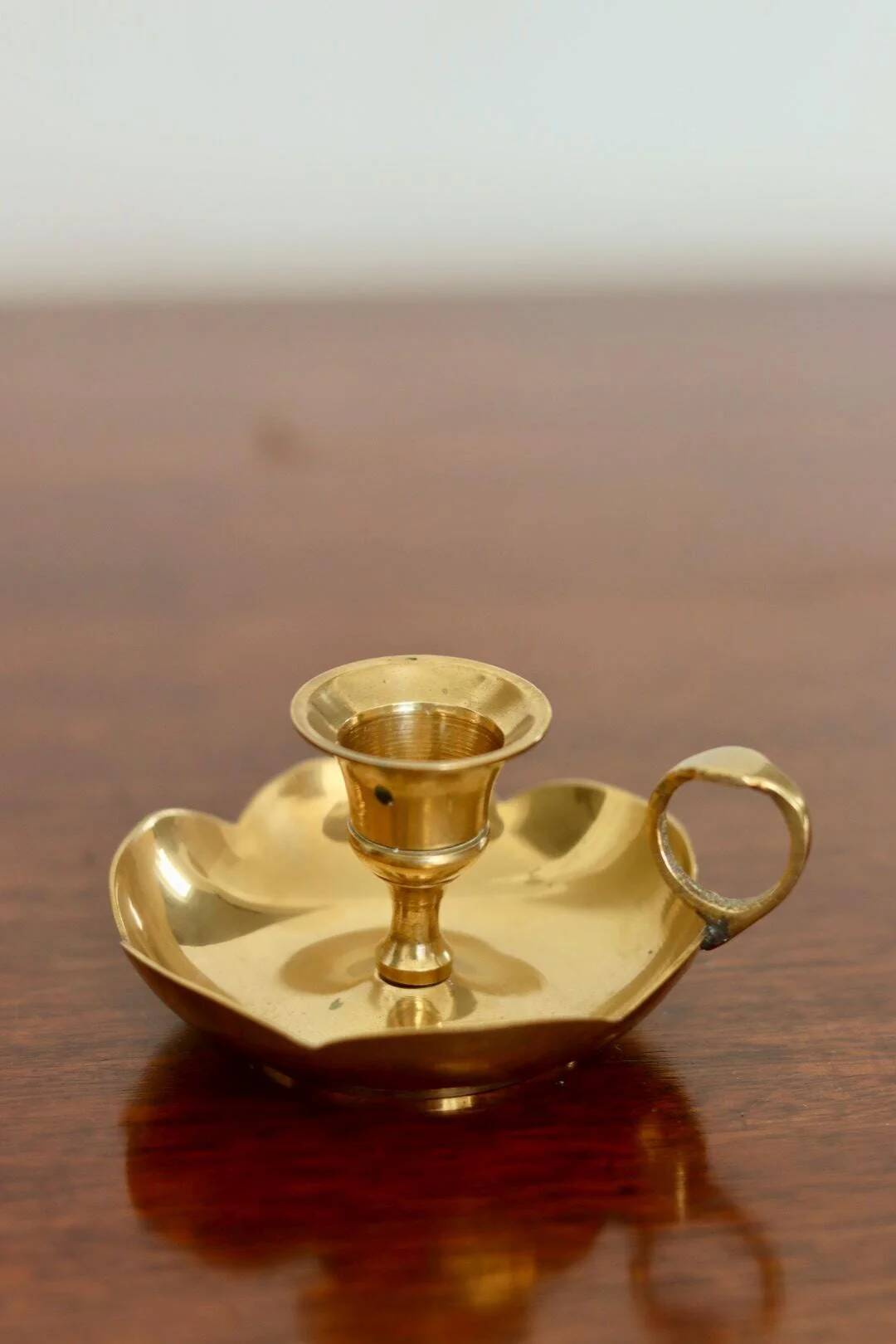 Swedish brass candleholder