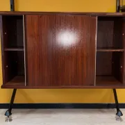 Modular library Urio in teak by Ico & Luisa Parisi for MIM, Rome, 1960s.
