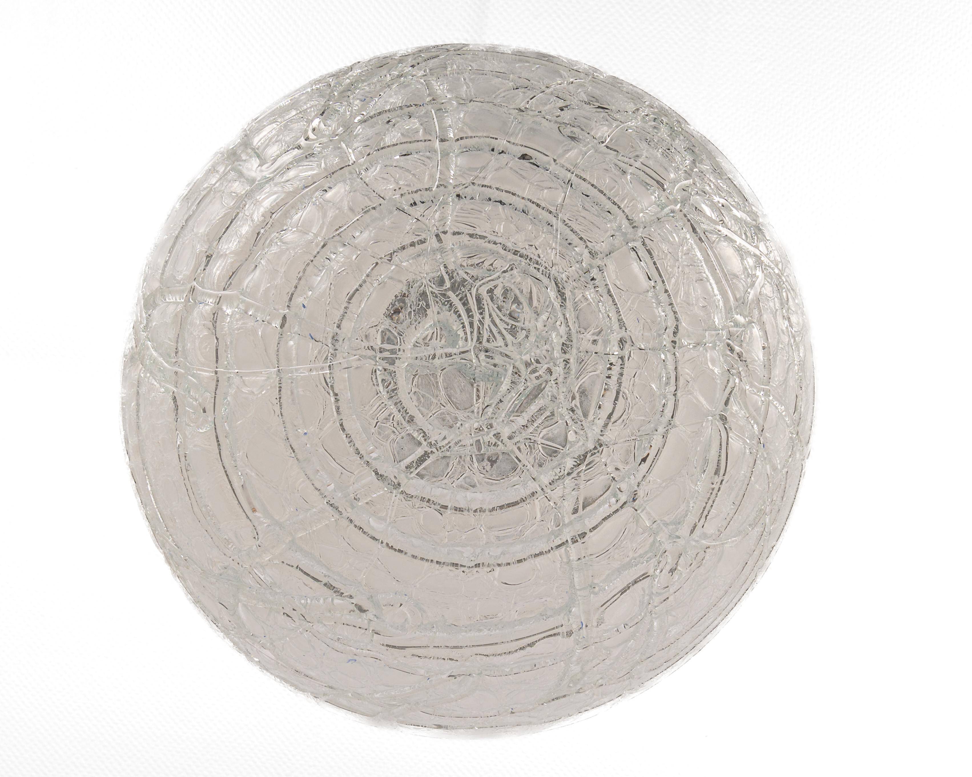 Large Murano ball pendant light by Doria, Germany, 1970s.