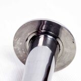Chrome metal candlestick