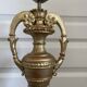 Antique Large Cassolette Lamp Empire Greek Roman Gilded Wood 19th Century 60