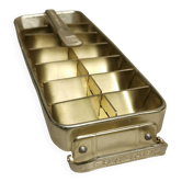 Vintage ice cube tray quikube from the brand frigidaire in golden aluminum - 60s/70s