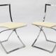 4 foldable chairs model "luisa" by marcello cuneo for mobel italia