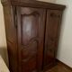 Antique rustic cabinet without bottom - two molded doors