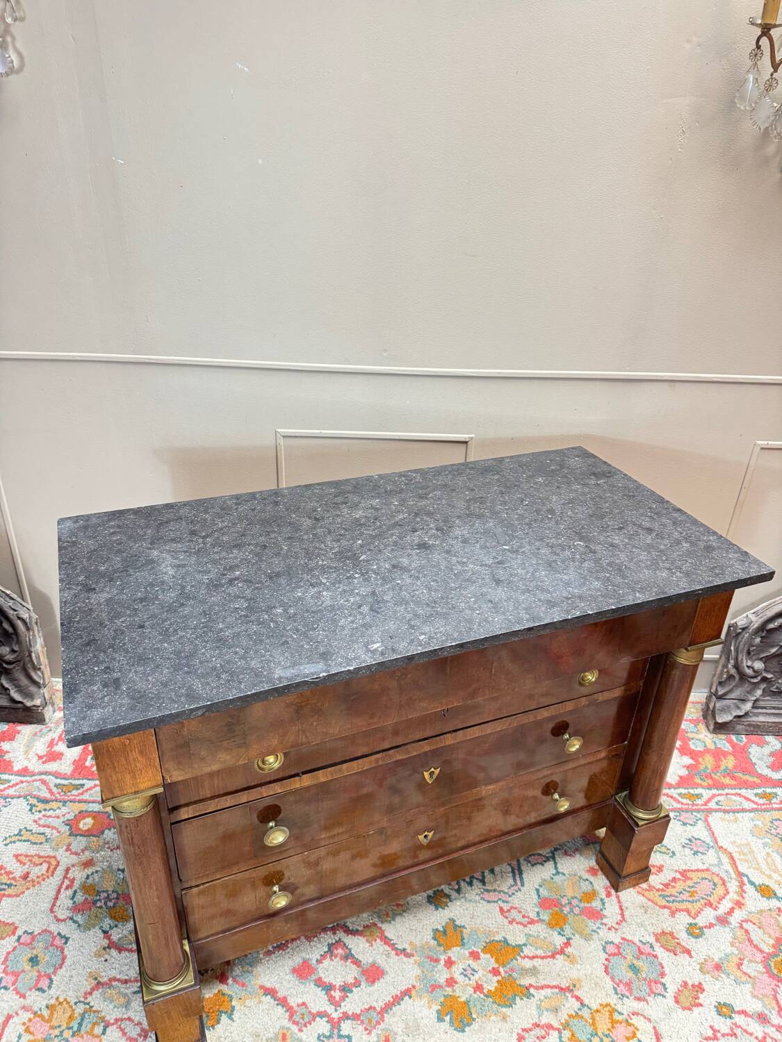 Mahogany commode from the empire period 19th century