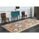 1970s Vintage Turkish Oushak Handmade Wool Cotton Orange Area Rug 175x329
